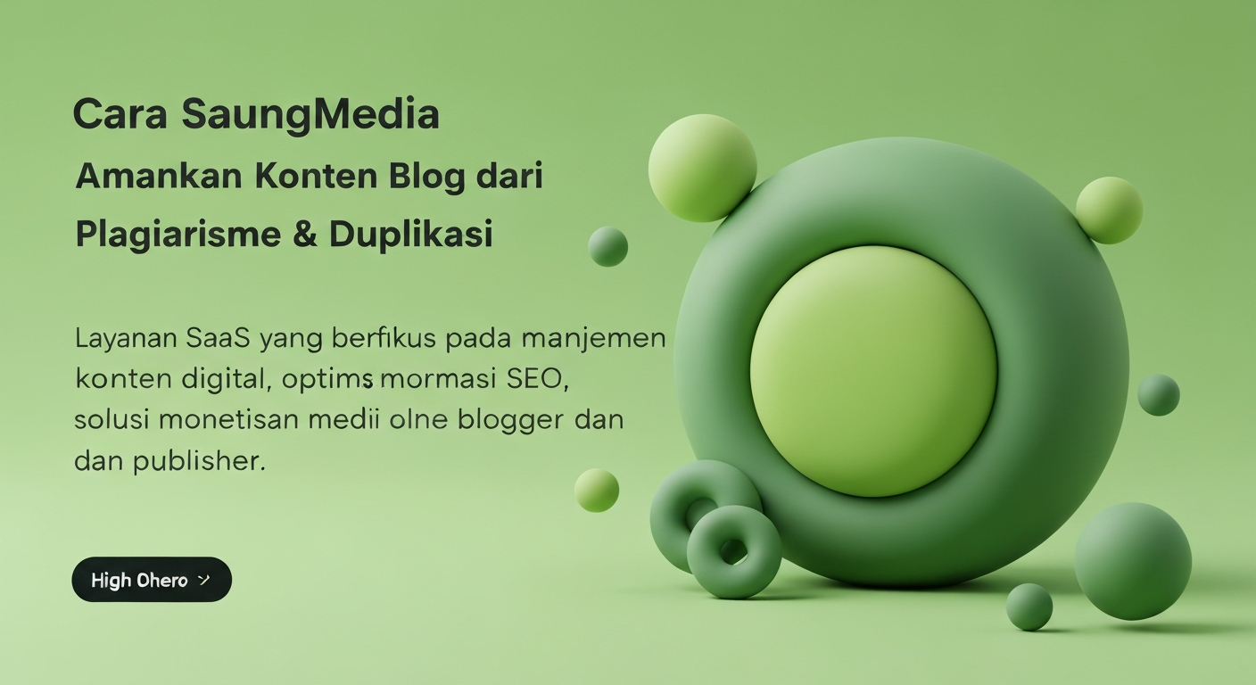 Cara SaungMedia Amankan Konten Blog dari Plagiarisme & Duplikasi