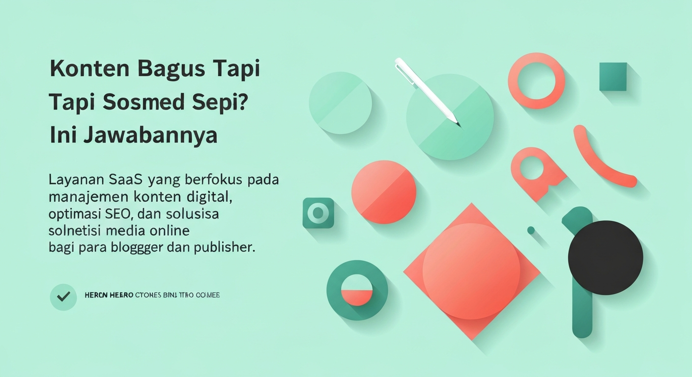 Konten Bagus Tapi Sosmed Sepi? Ini Jawabannya